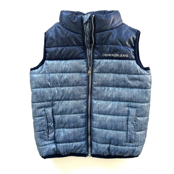 Calvin Klein Other - Calvin Klein Jeans Toddler Boy Blue Winter Puffer Vest